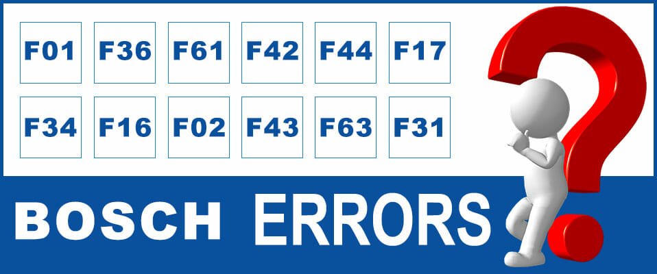 Bosch washer error codes