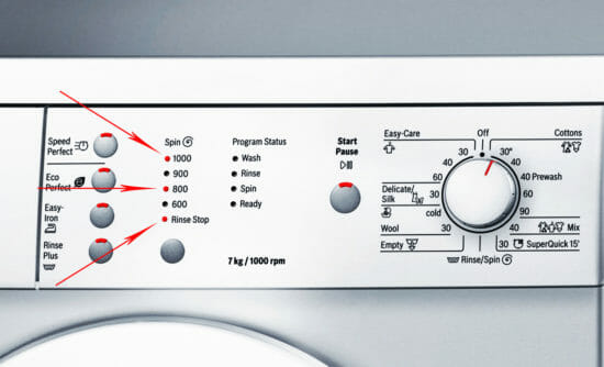 Error code F21 on the Bosch washer control panel