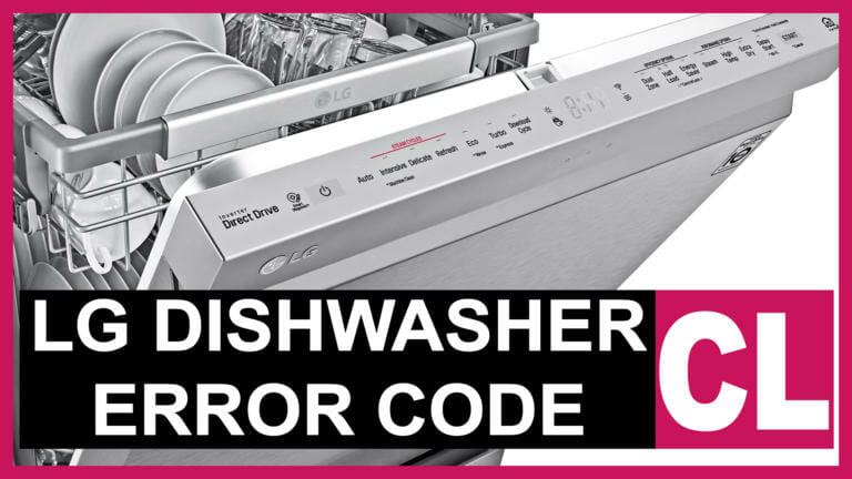 LG dishwasher error code CL