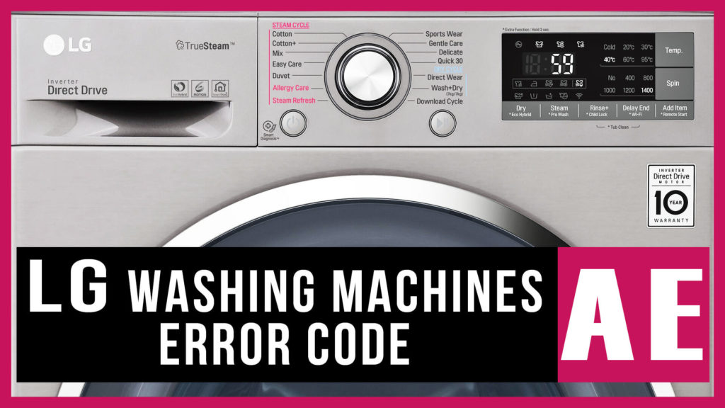 LG washer error code AE