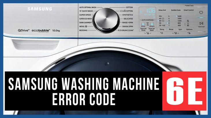 Samsung washer error code 6E