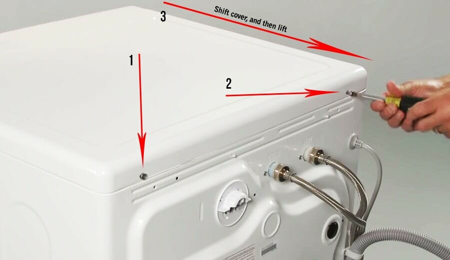 How to remove the cover Samsung washer